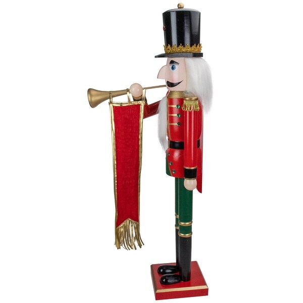 36 Red and Green Christmas Nutcracker Soldier with Horn