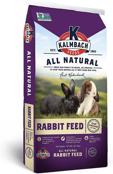 Kalmbach Feeds Non-GMO 16% Rabbit Complete， 50-lb bag