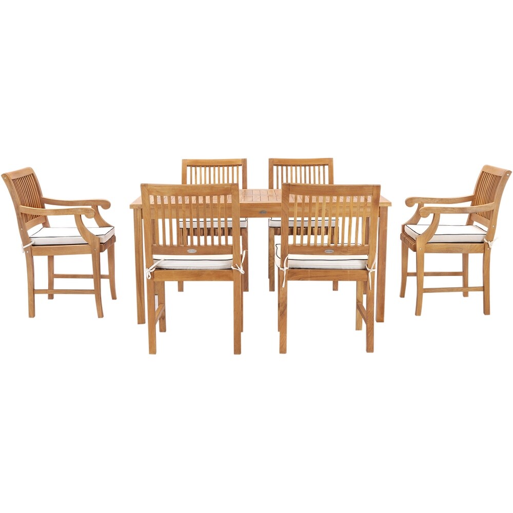 Chic Teak 7 Piece Teak Wood Bermuda 63\