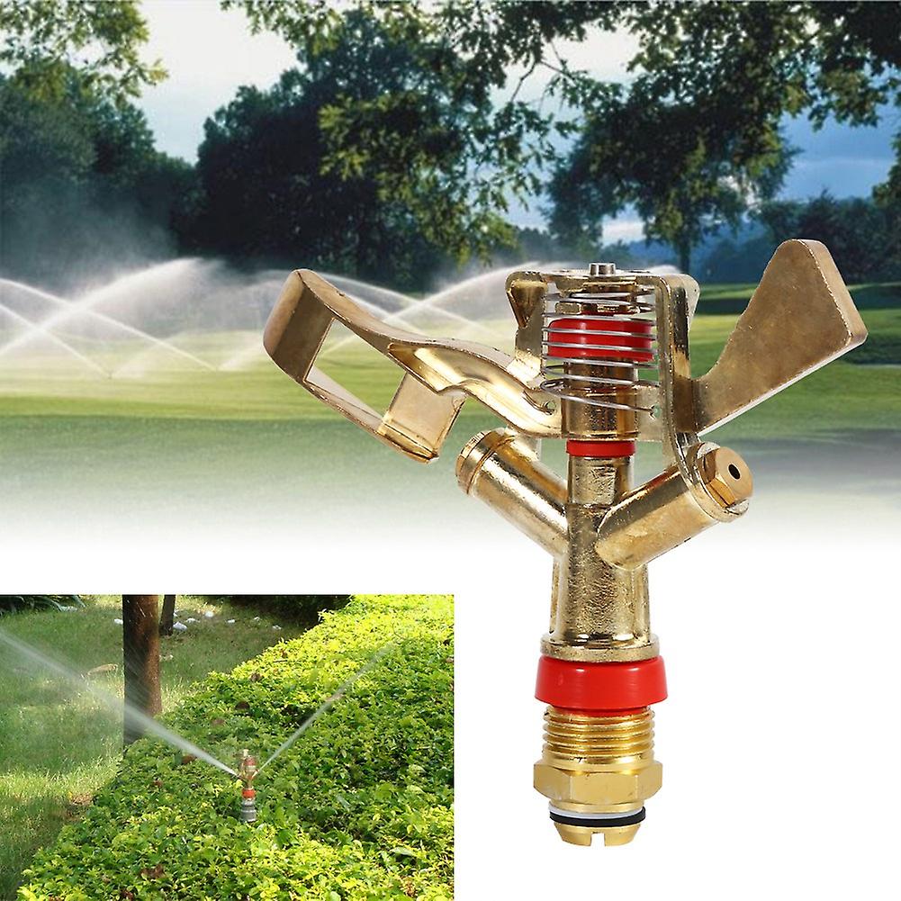 1/2 Inch Connector Brass Rotate Rocker Arm Water Sprinkler Spray Nozzle Garden Irrigation