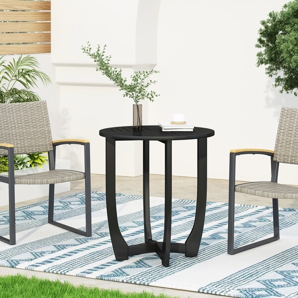 Outdoor Round Solid Wood Dining Table for Dining Room