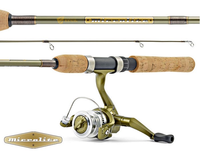 South Bend Microlite Ultralight 5 Foot Spinning Fishing Rod and Reel Combo - ML210/502UL