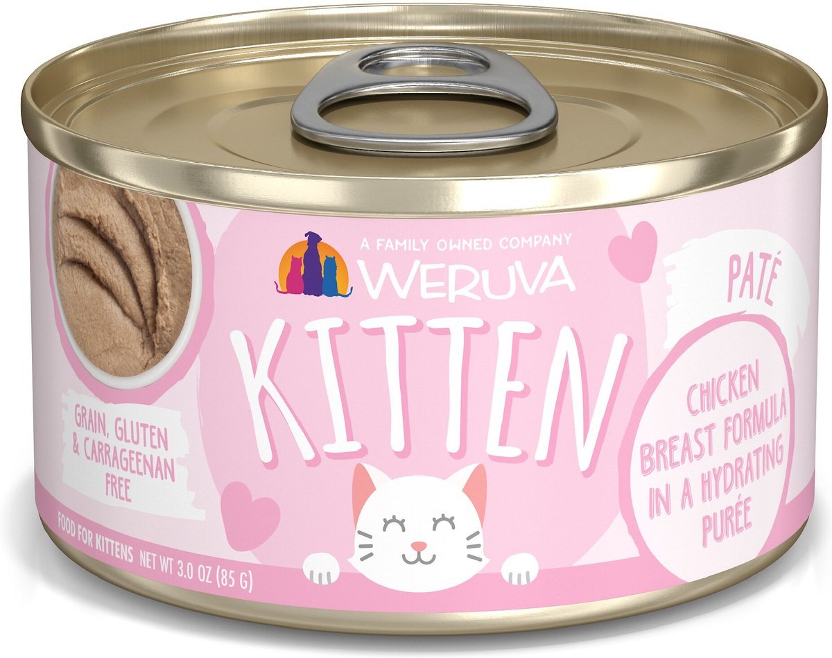 Weruva Pate Kitten Chicken Breast Formula In A Hydrating Puree Grain F