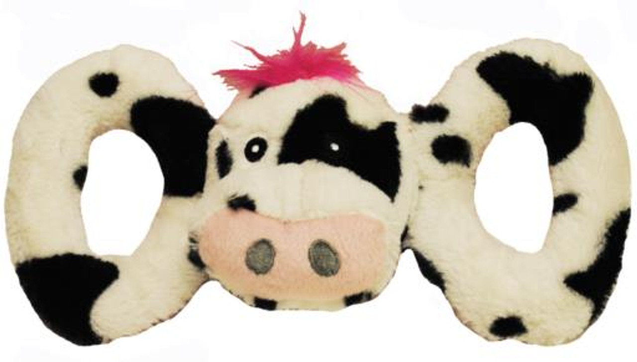 Jolly Pets Tug-A-Mal Cow Dog Toy， Medium