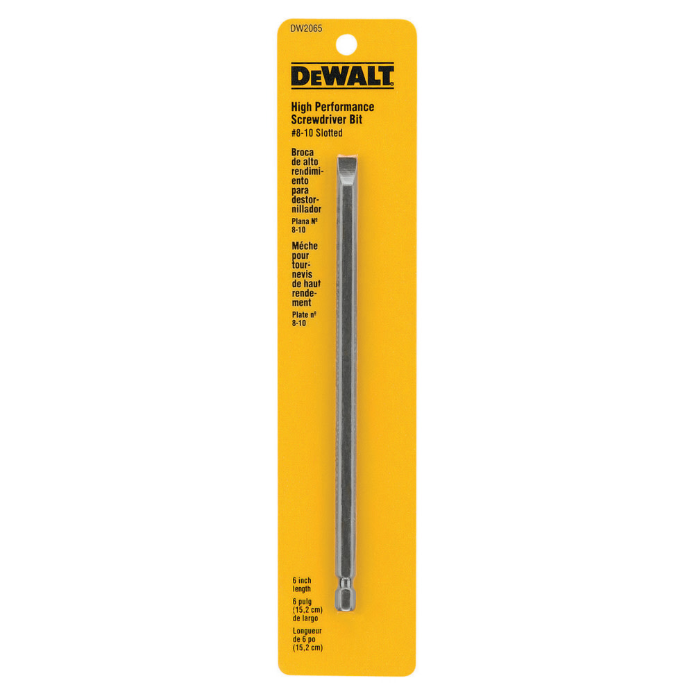 DEWALT #8 Slotted 6 In. Power Bit DW2065 from DEWALT