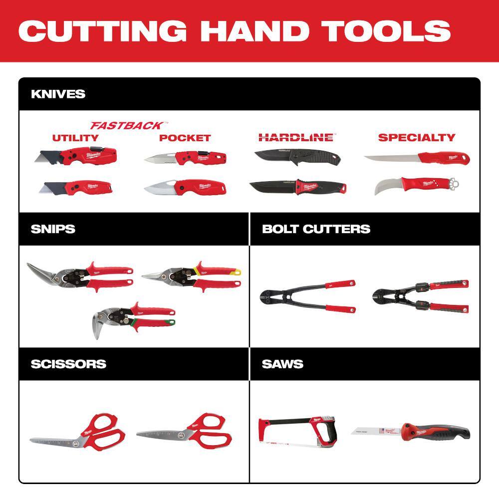 MW 10 in. Right-Cut Offset Aviation Snips 48-22-4522