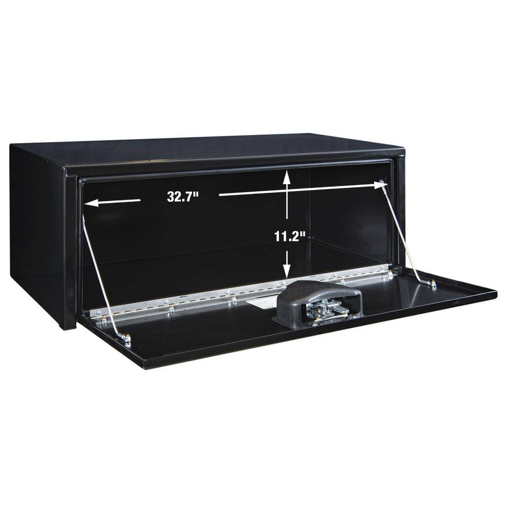 Buyers Products Company 14 in. x 16 in. x 36 in. Gloss Black Steel Underbody Truck Tool Box 1703305