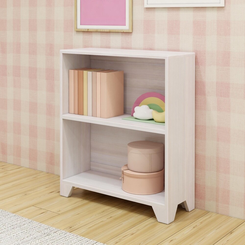 Max and Lily Farmhouse 2 Shelf Bookcase   28.5” L x 10.75” W x 32.75” H