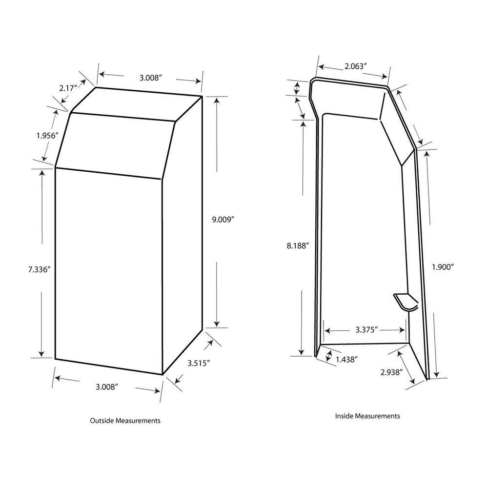 NeatHeat 8009 Tall Series Left EndWall Cap - Hot Water Hydronic Baseboard Cover (Not for Electric Baseboard) LEC 8009