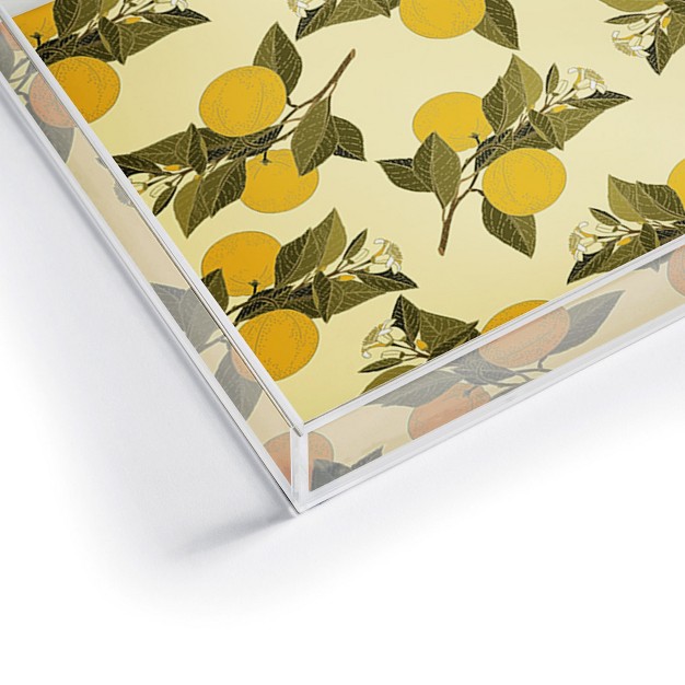 Iveta Abolina Alodie Lemons Acrylic Tray Deny Designs