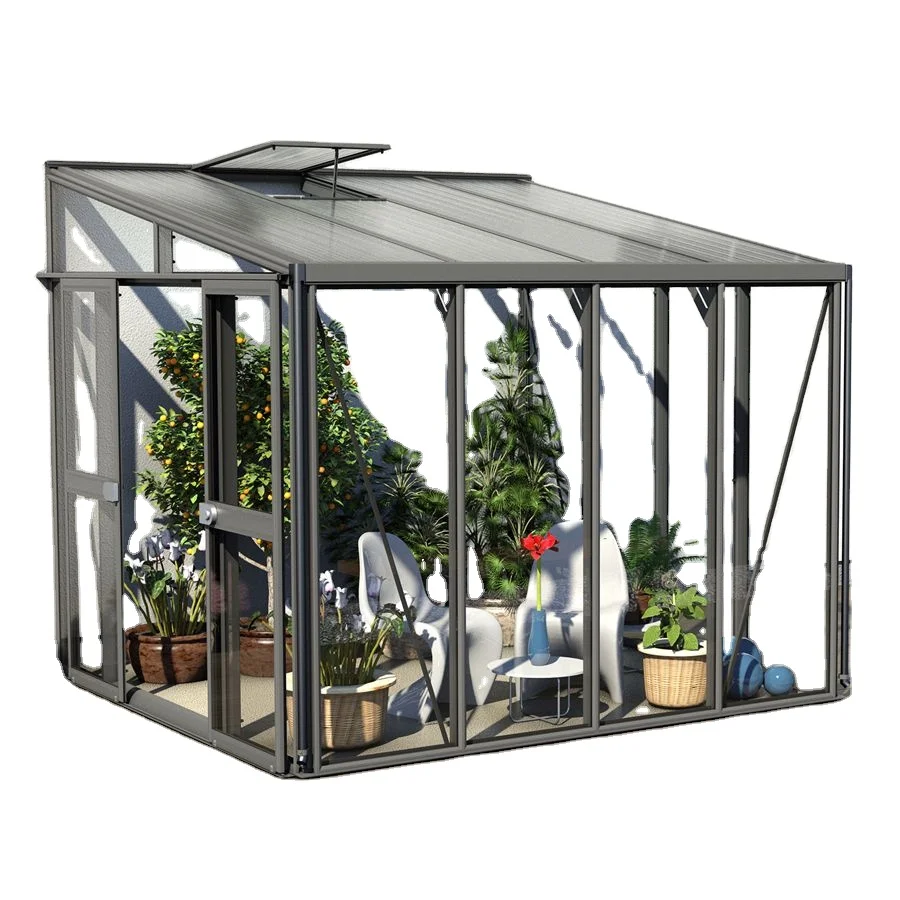 glass greenhouse Aluminum Frame Garden Greenhouse Factory direct modern garden supplies