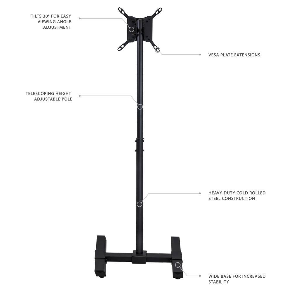 mount-it! Portable TV Floor Stand for 42 in. Screens MI-878