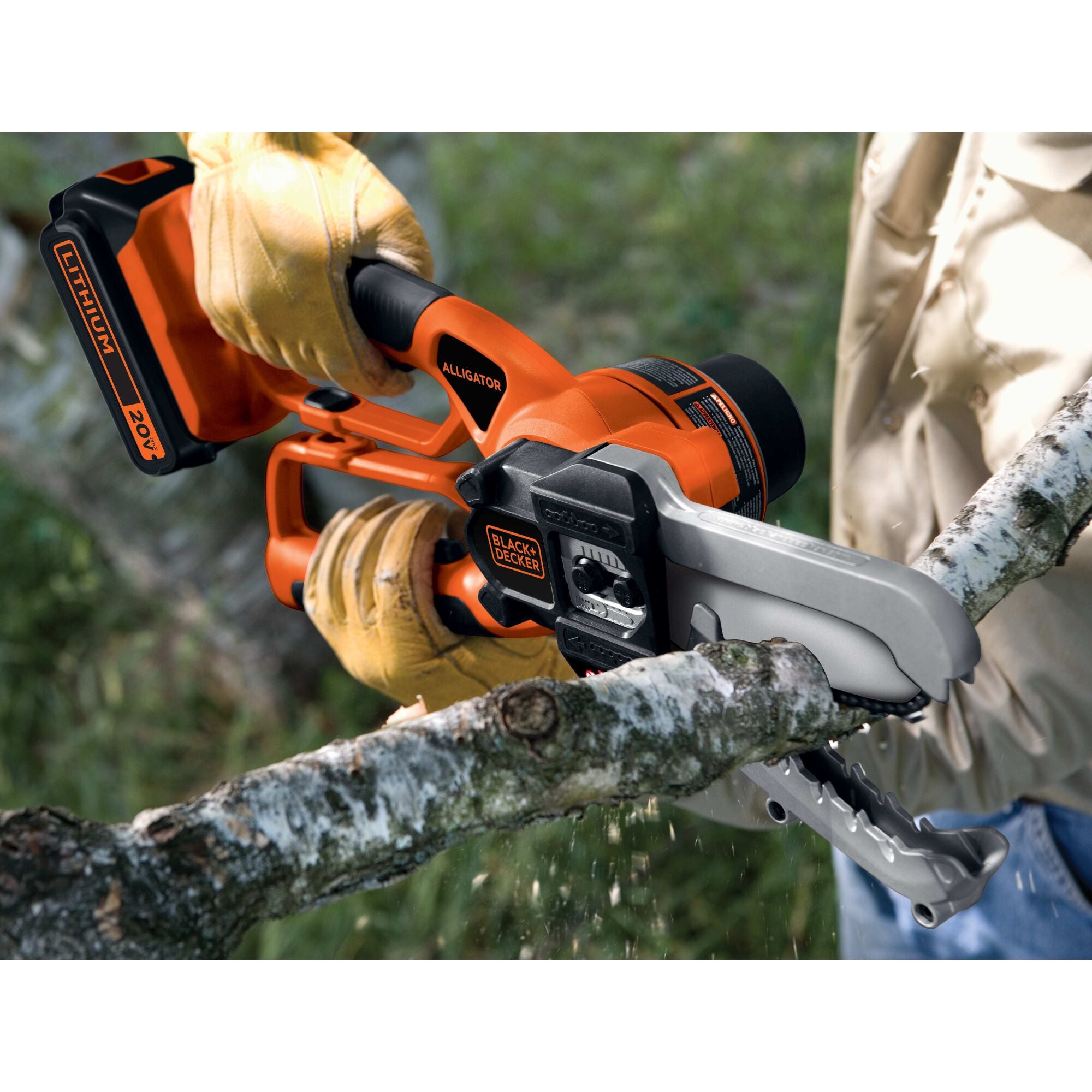 20V MAX* Cordless Chainsaw, Alligator Lopper