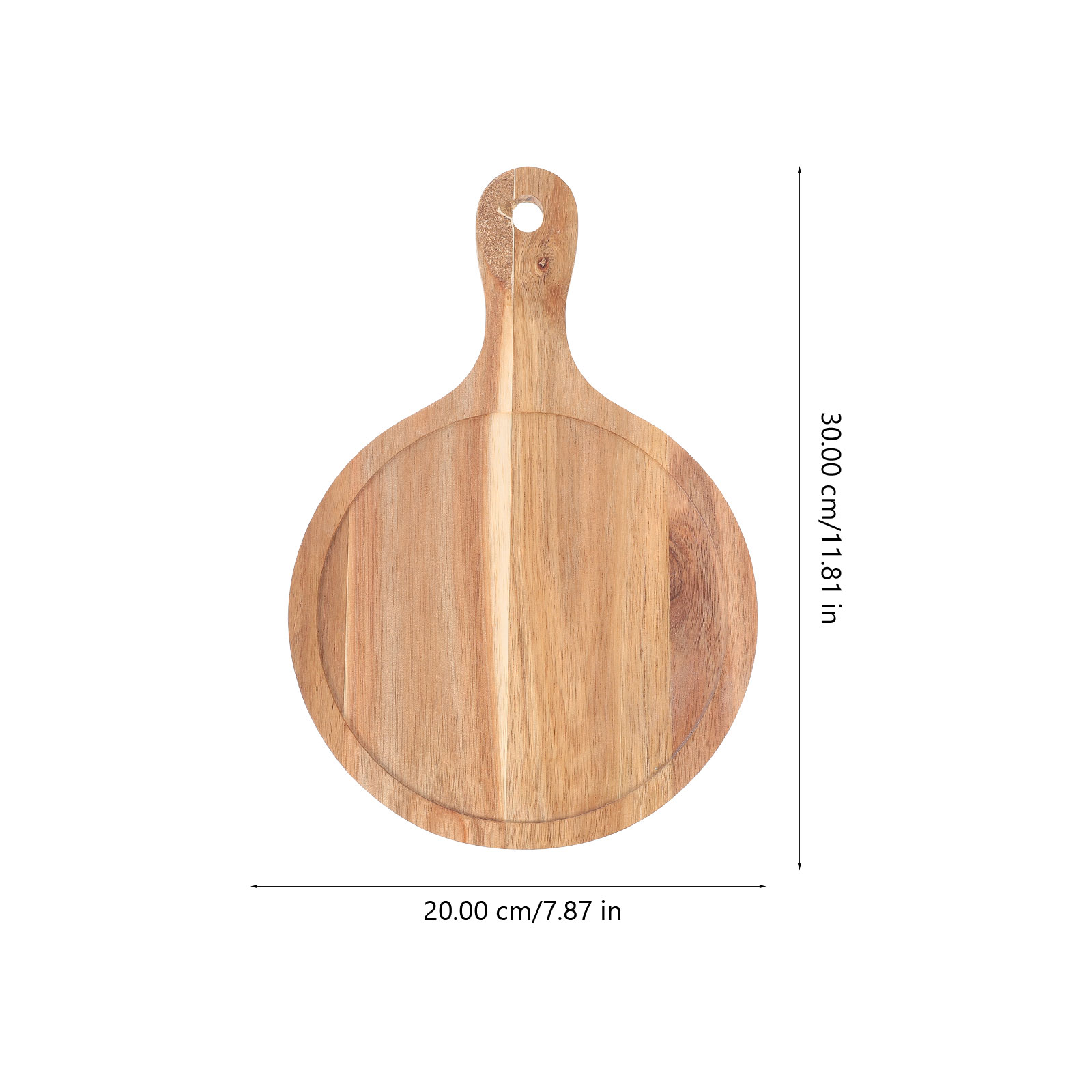 Board Pizza Cutting Wooden Wood Cheese Plate Cut Bread Round Paddle TrayPlatterbread Kitchen Decorative Serving