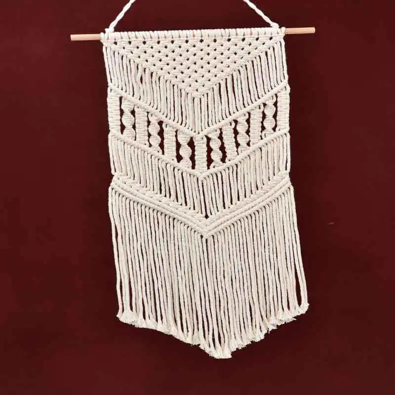 Manufacturers supply flowerpot nets customized hand woven cotton rope hanging basket decoration gardening cross border