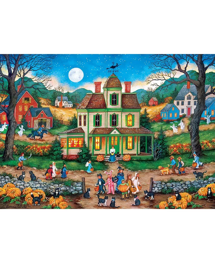 MasterPieces Puzzles Halloween - Lucky Thirteen 1000 Piece Adult Jigsaw Puzzle