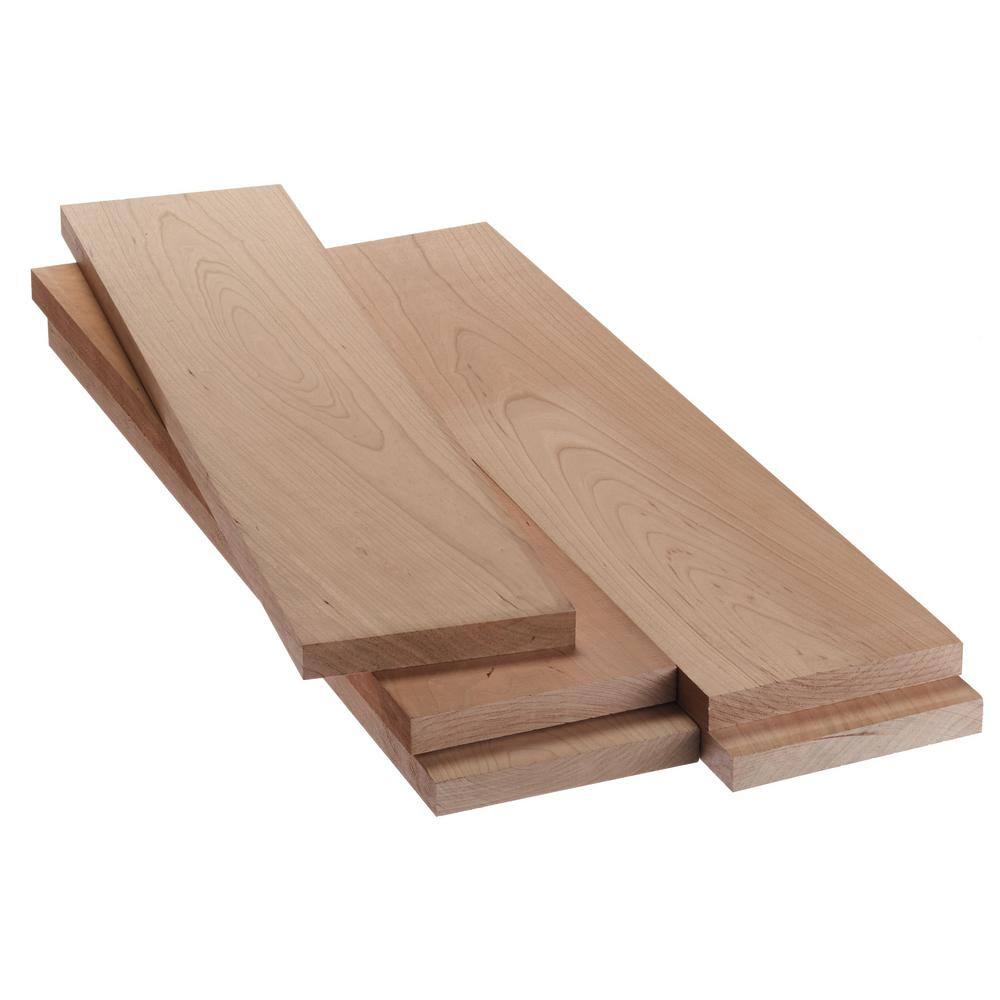 Swaner Hardwood 1 in. x 6 in. x 2 ft. FAS Cherry S4S Board (5-Pack) OL2626951