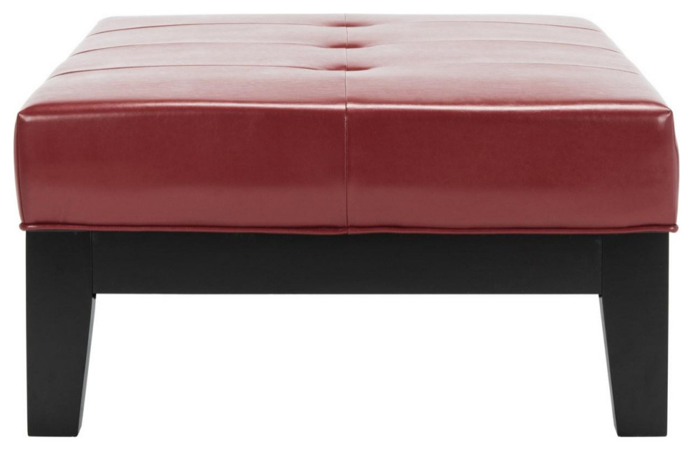 Dana Cocktail Ottoman Black/Red   Contemporary   Footstools And Ottomans   by V.S.D Furniture  Houzz