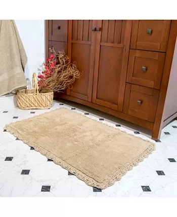 Chesapeake Crochet 2 Pc Bath Rug and Runner Set