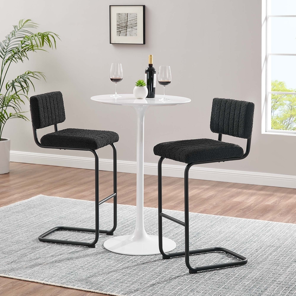 Parity Boucle Bar Stools   Set of 2