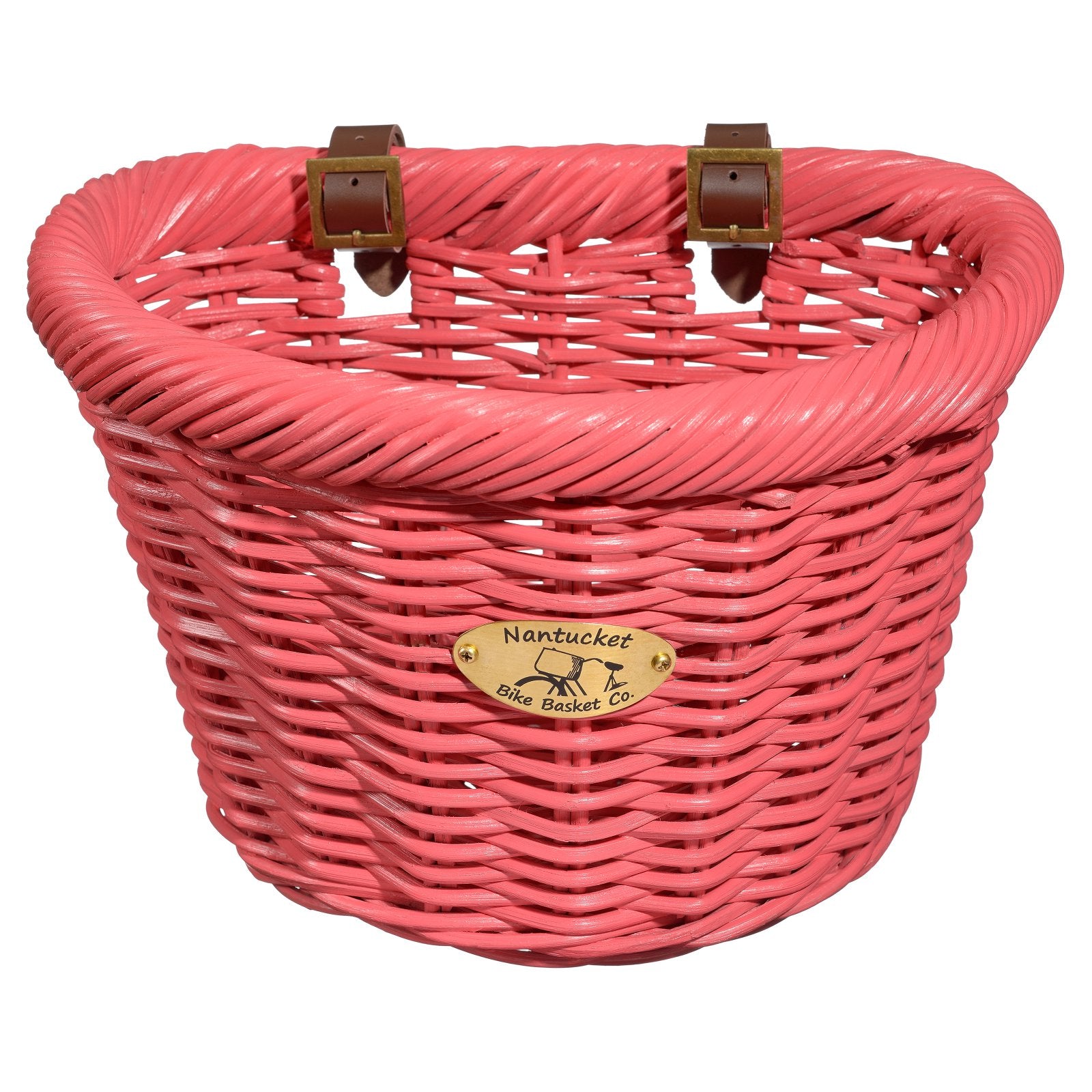 Nantucket Bicycle Basket Co. Cruiser Adult D-Shape Basket， Purple