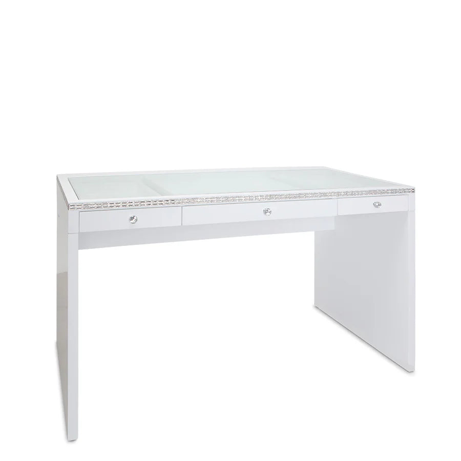 IVFT-SLAYPLUSCRYTB-WHT-N | SlayStation® Plus Crystal Premium Vanity Table