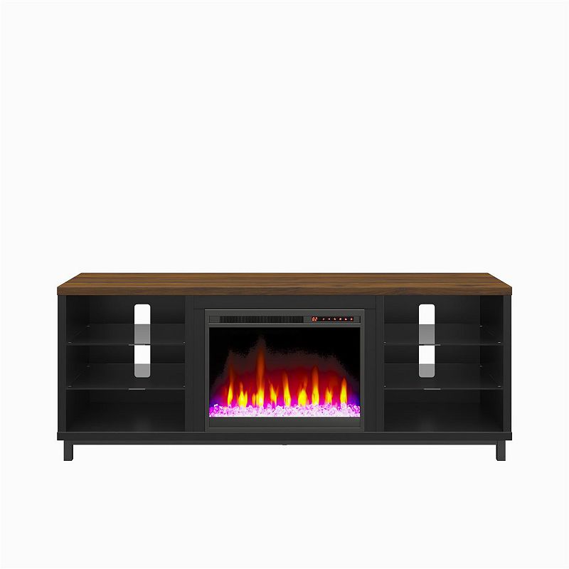 Ameriwood Home Lumina Deluxe Fireplace TV Stand