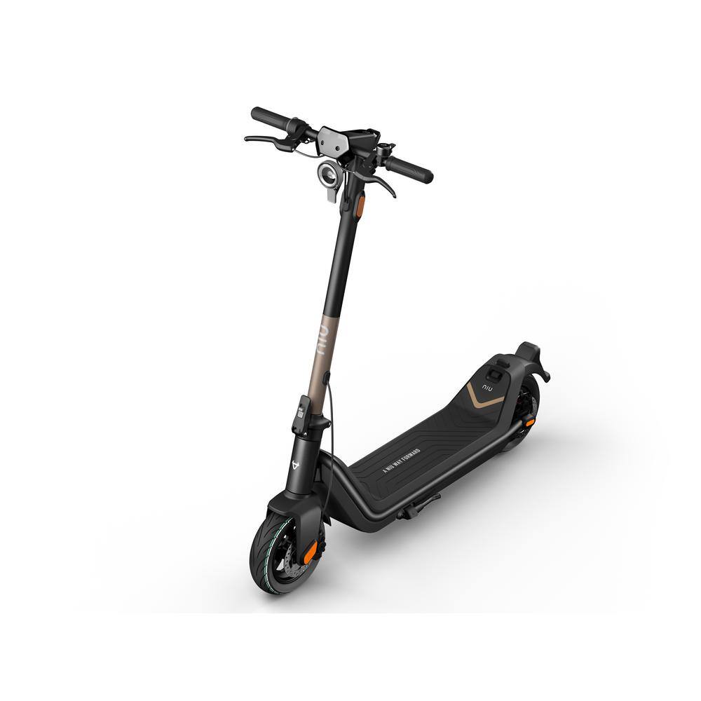 Niu KQi3 Pro 46 in. L x 7 in. W x 48 in. H Black Gold Foldable Adult Electric Scooter K3P31ER2A11