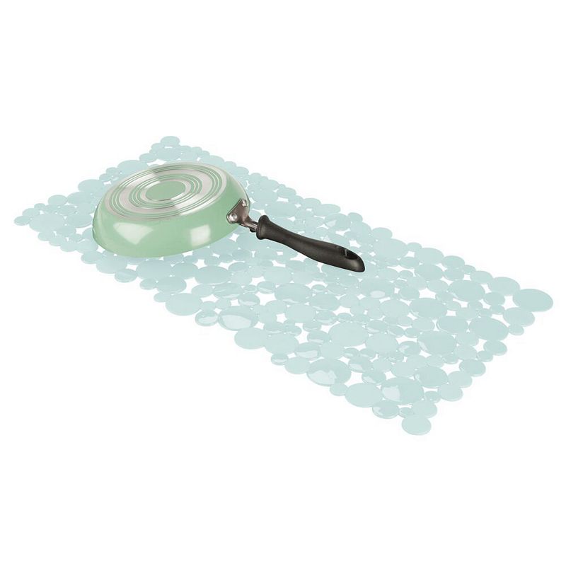 mDesign Plastic Kitchen Farmhouse Sink Mat - Bubble Design， X-Large