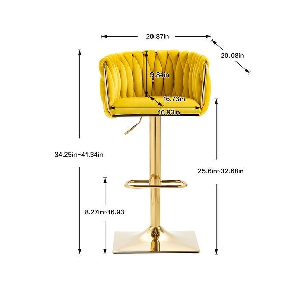 Upholstered Bar Stools with Back and Footrest， Counter Height Dining Chairs