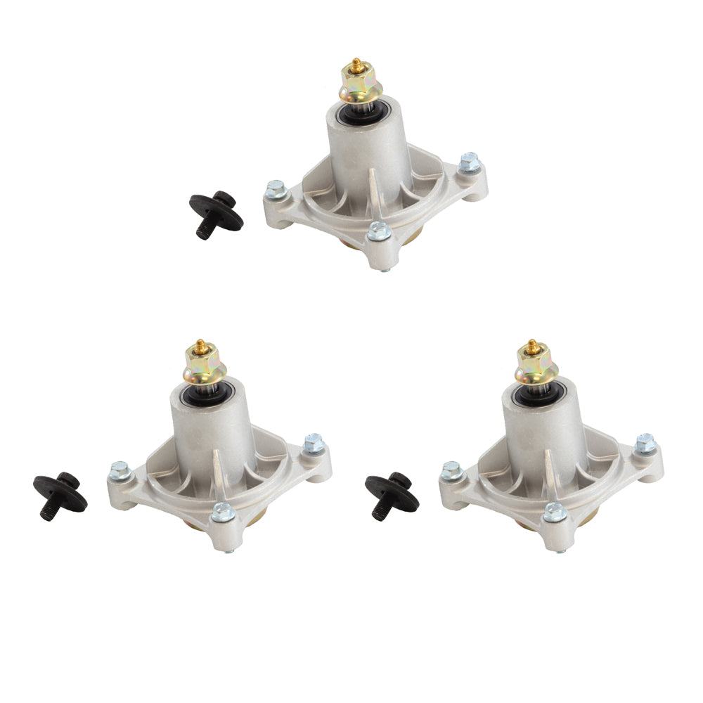 Max Motosports 3 Pack Spindle Assembly for AYP Husqvarna 174356 532174356 174358 532174358