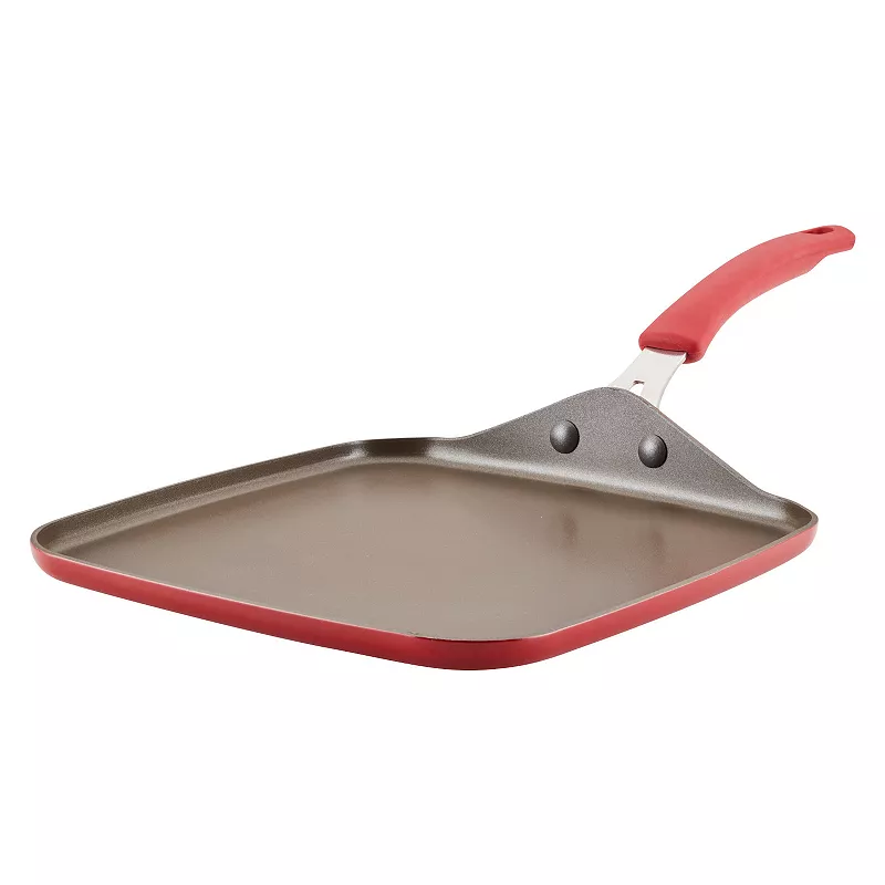 Rachael Ray Cook + Create 11-in. Nonstick Aluminum Square Stovetop Griddle Pan