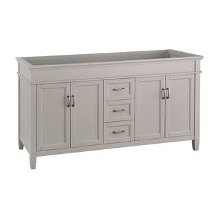 Home Decorators Collection Ashburn 60 in. W x 21.75 in. D Vanity Cabinet in Grey ASGRA6021D