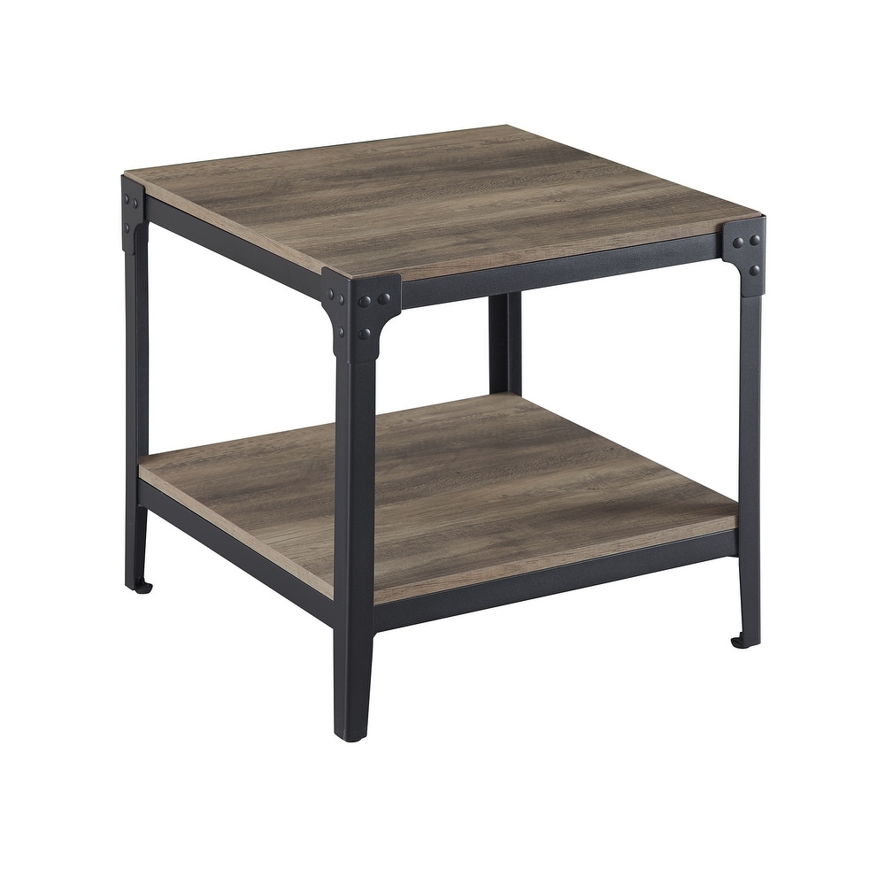 Middlebrook Witten Angle Iron Side Tables (Set of 2)