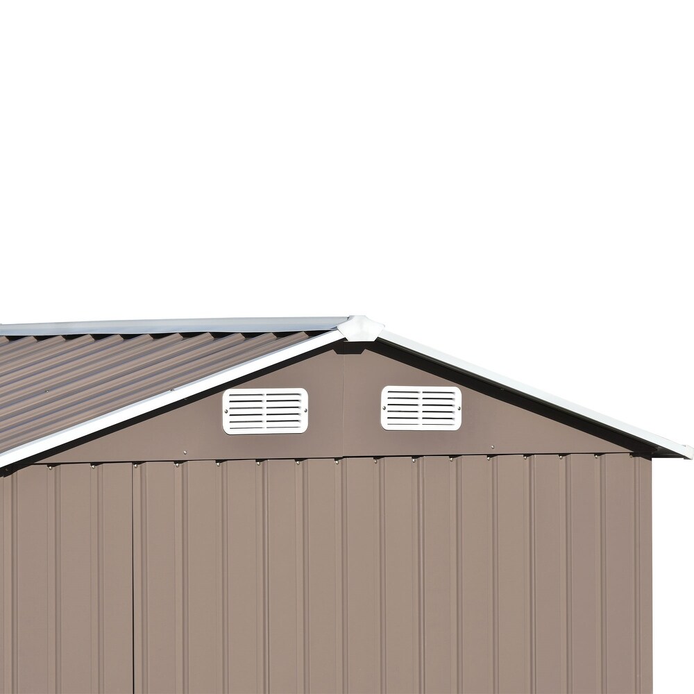 Metal Storage Shed with Adjustable Shelf and Vents