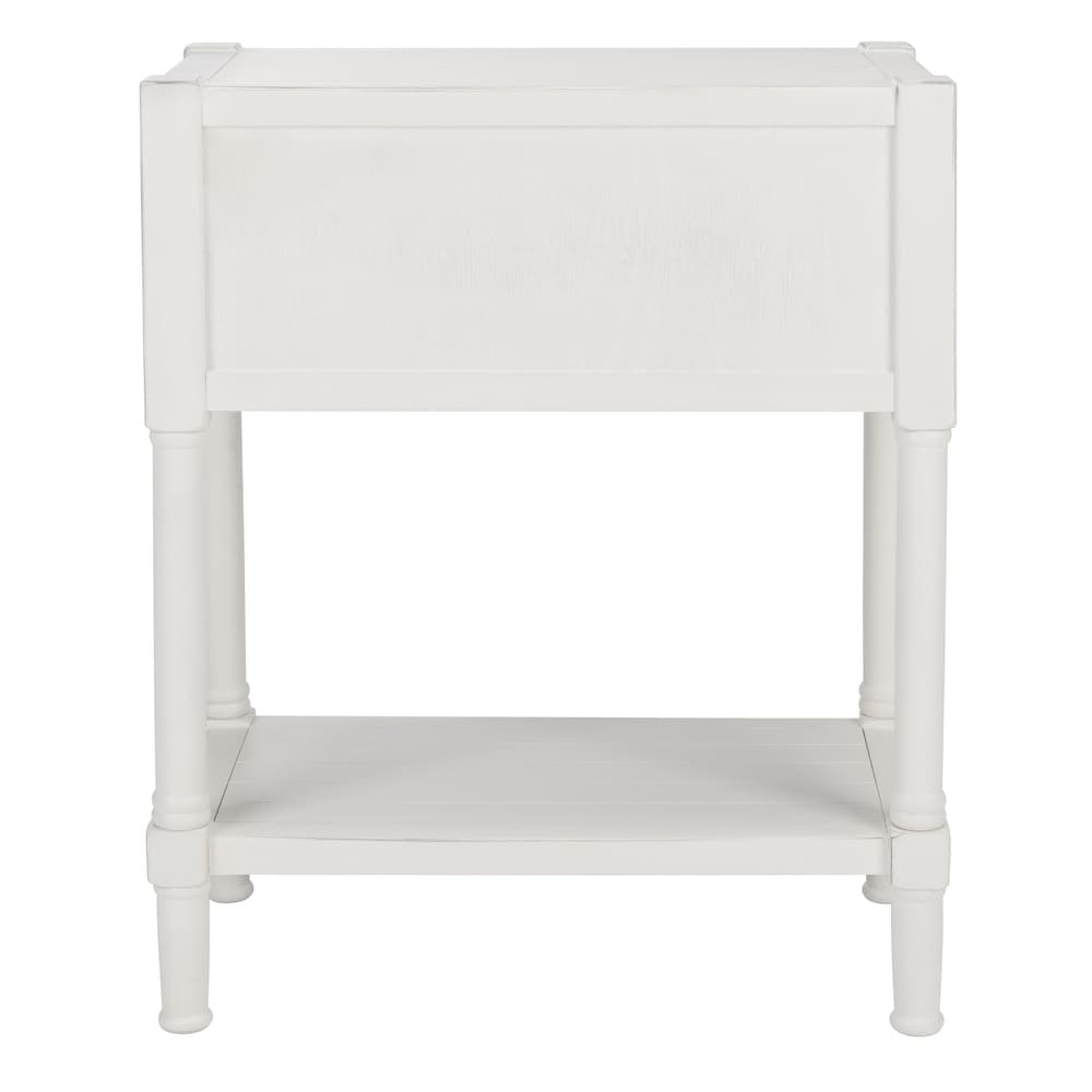 SAFAVIEH Filbert Distressed White 3 Drawer Console Table   23.5\