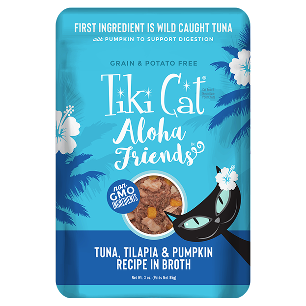 Tiki Cat Aloha Friends Grain Free Tuna with Tilapia and Pumpkin Cat Fo