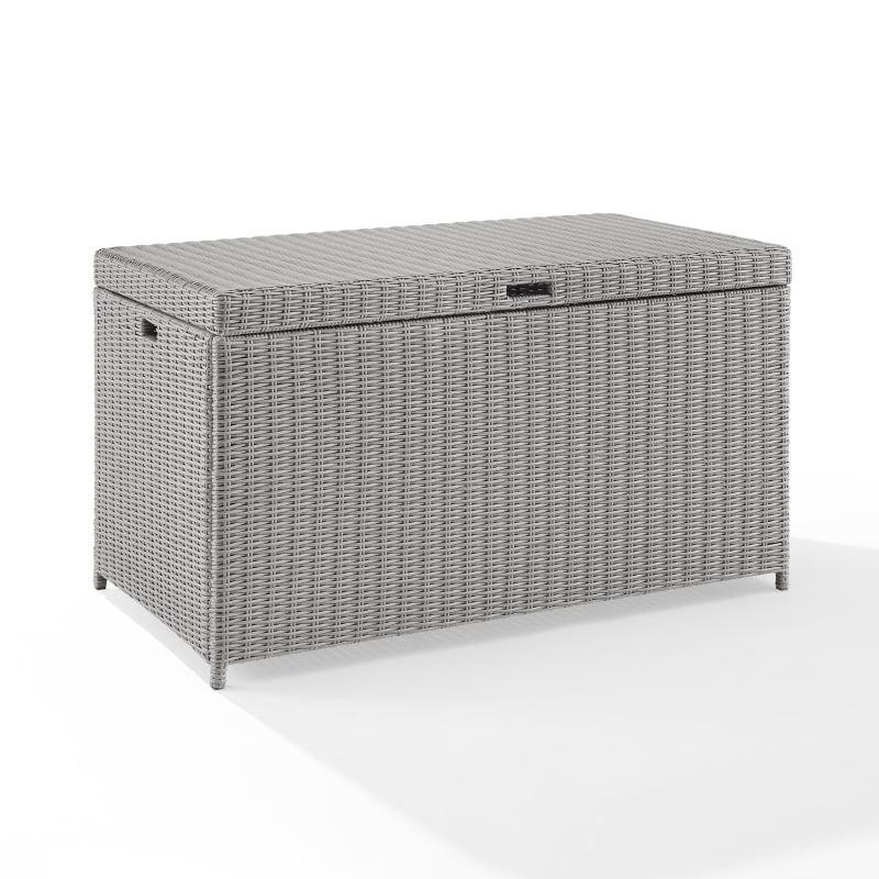 Bradenton Outdoor Wicker Storage Bin - Gray