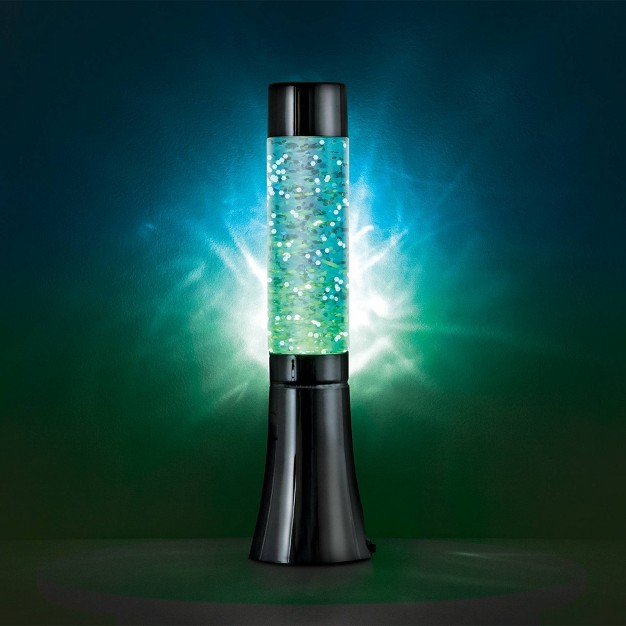 Tube Shape Glitter Lamp Black West amp Arrow