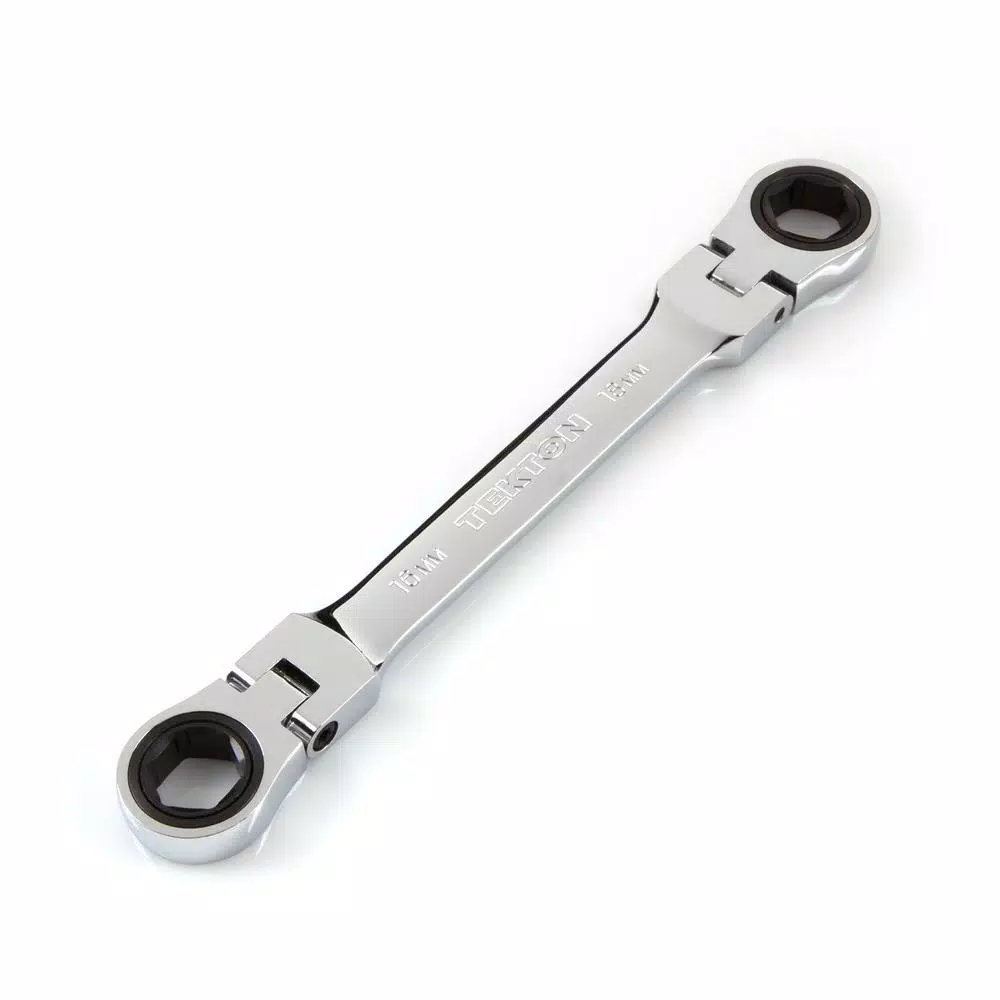 TEKTON 16 mm x 18 mm Flex-Head Ratcheting Box End Wrench and#8211; XDC Depot