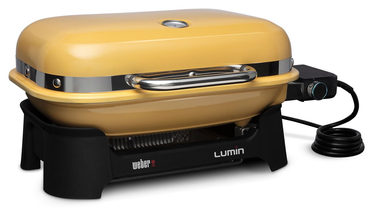 Weber Golden Yellow Lumin Compact Electric Grill