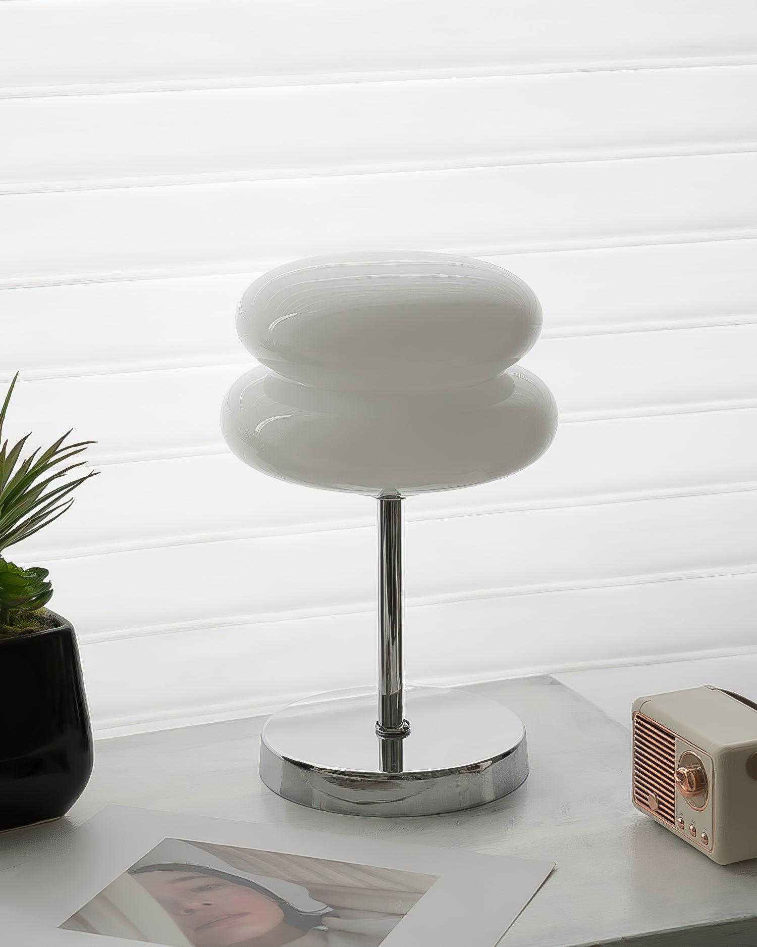 Saturn Glide Glass Table Lamp