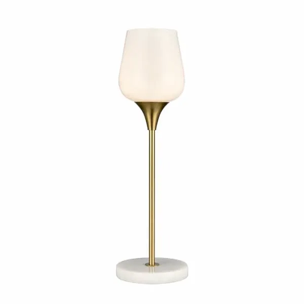 Finch Lane 20'' High 1-Light Table Lamp - Satin Gold