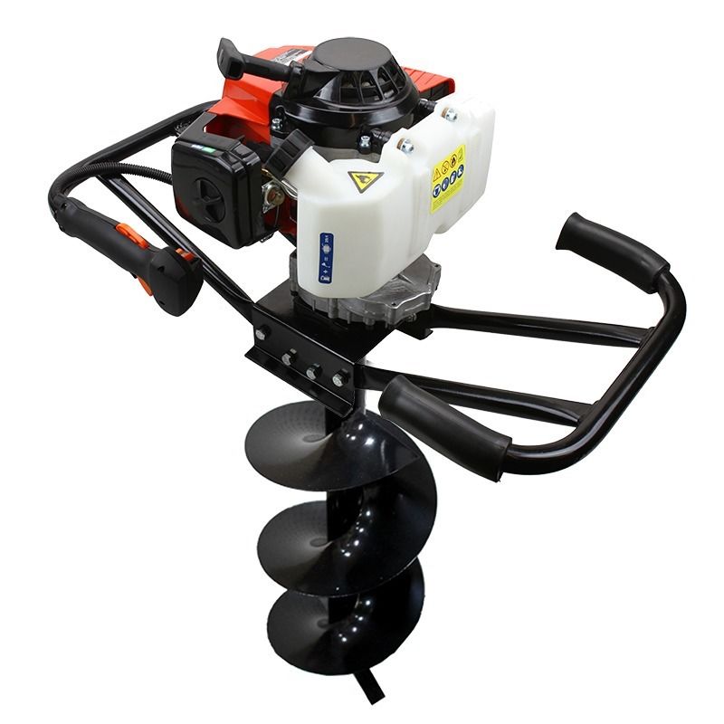 XtremepowerUS 63CC 2-Stroke Gas Post Hole Digger Plant Fence Dirt Dig 2-Person EPA Motor Machine (Digger + 10" Bit)