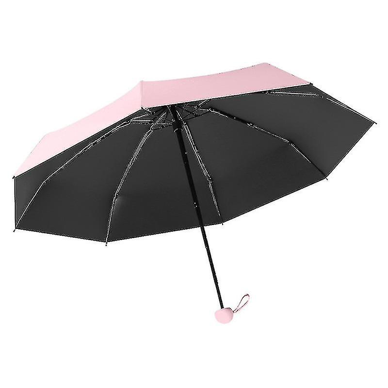 Ultra Lightweight Mini Folding Sun Umbrella Pocket Umbrella Vinyl Anti-uv Sunshade