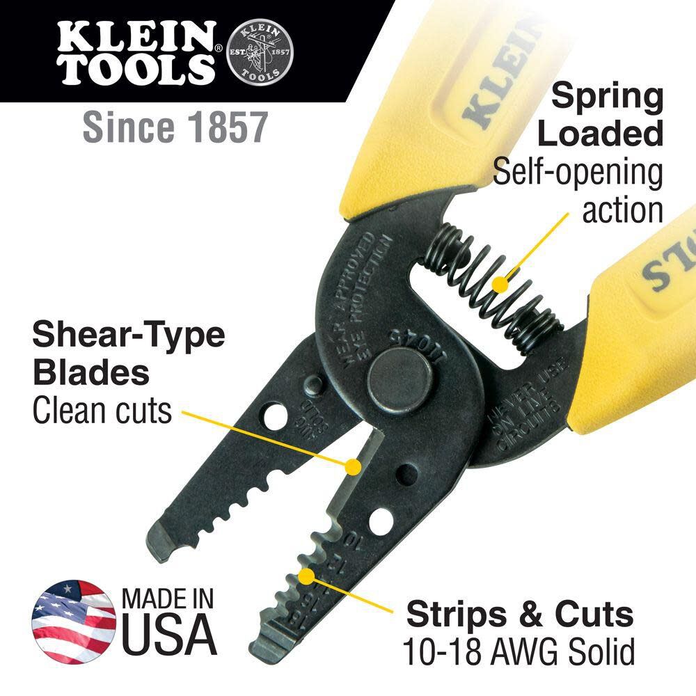 Klein Tools Wire Stripper/Cutter 10-18 AWG SLD 11045 from Klein Tools