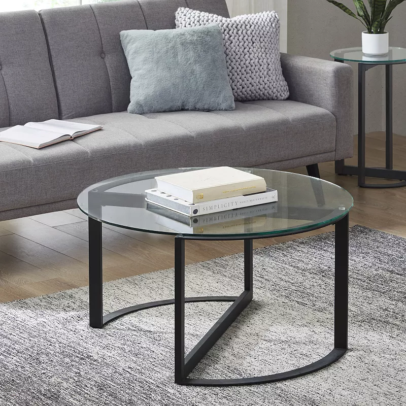 INK+IVY Evan Round Coffee Table