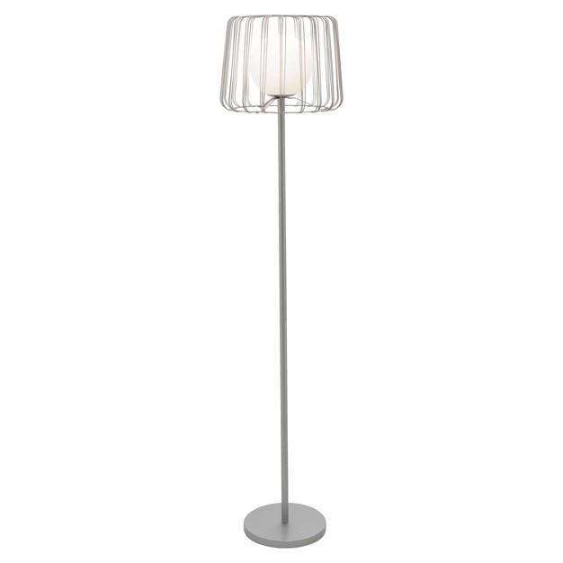 Mateo Caged Globe Shade Floor Lamp River Of Goods