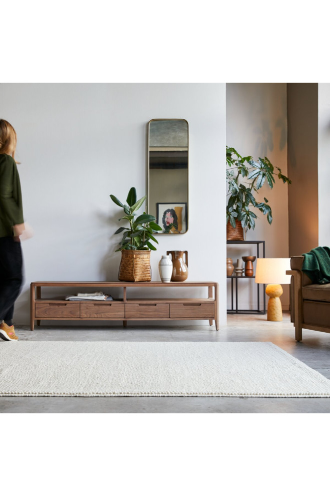 Solid Walnut TV Unit  Tikamoon Arto   Transitional   Entertainment Centers And Tv Stands   by Oroa   Distinctive Furniture  Houzz