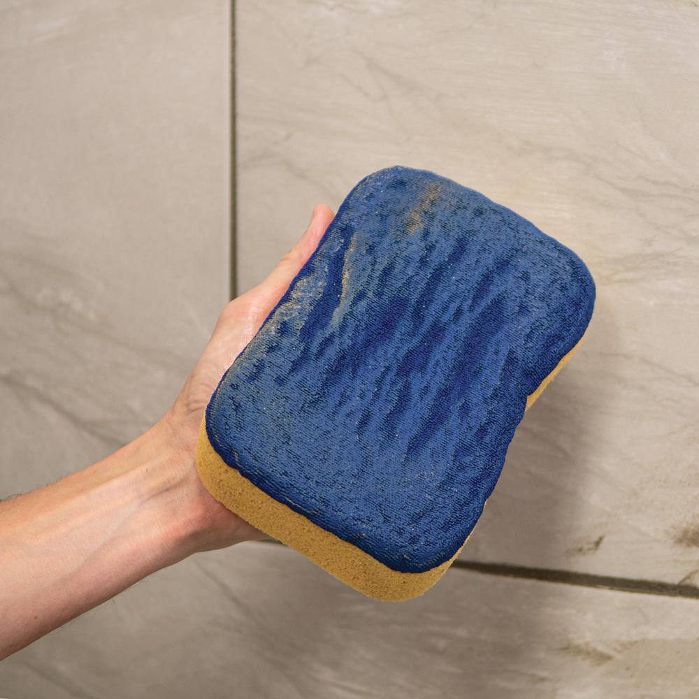 QEP 7 in. x 5.5 in. x 2 in. Microfiber Polishing Sponge for Grouting Cleaning and Washing 70010